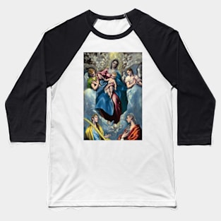 El Greco, Madonna and Child with Saint Martina and Saint Agnes, 1599, Art Print Baseball T-Shirt